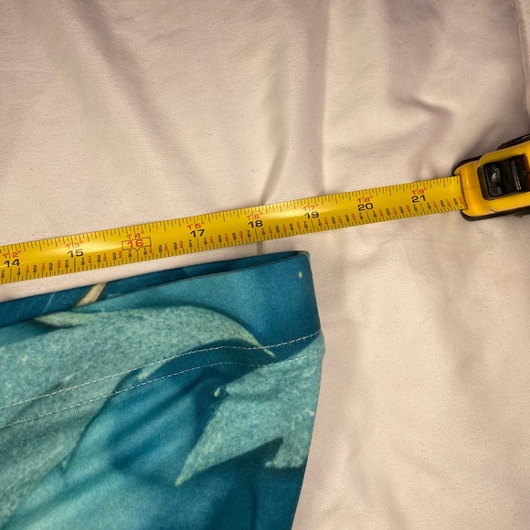 Blue and green abstract leggings - Picture 3 of 6